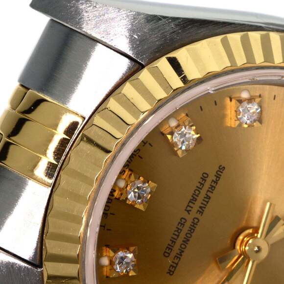 Rolex 69173G Datejust 10P Diamond Watch Stainless Steel/SSx18KYG Women's ROLEX - Picture 16 of 16